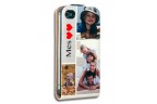 Etui iPhone 4/4s personnalisé à clapet en cuir