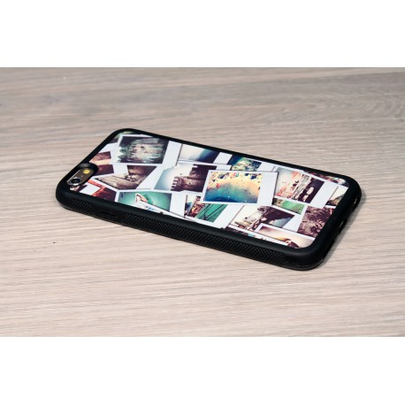 Personalized iPhone 7 case with plain silicone sides