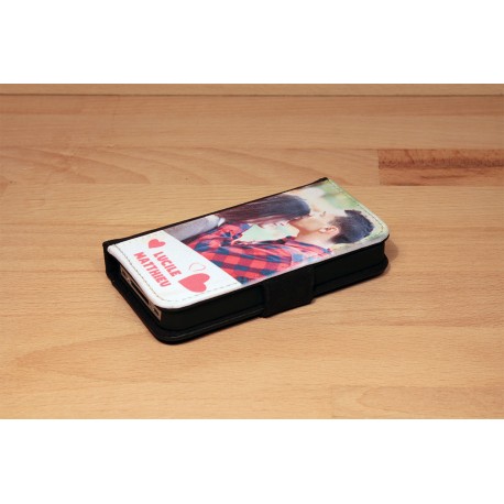 Etui iPhone 4/4s personnalisé à clapet simple horizontal