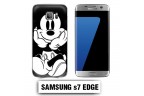 Coque Samsung S7 Edge Mickey Noire Blanc 