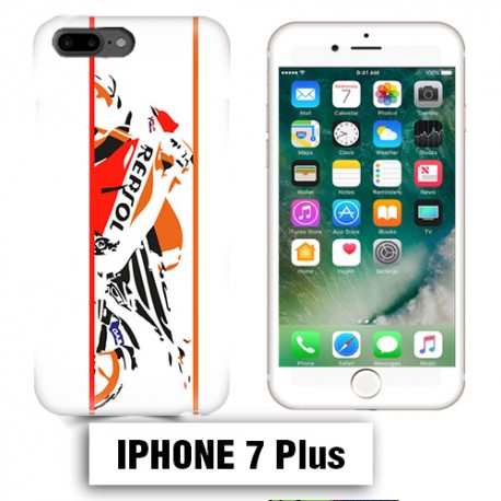 Coque iphone 7 PLUS moto course Repsol