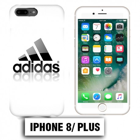 Coque iphone 8 PLUS Adidas Blanc