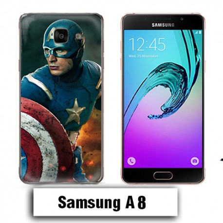 Coque Samsung A8 Captain America Avengers