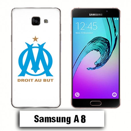 Coque Samsung A8 OM droit au but Olympique Marseille