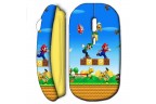Souris sans fil Super Mario Game Jaune
