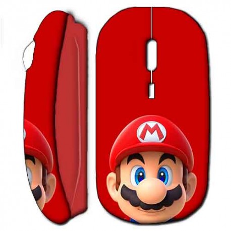 Souris sans Fil Mario Bross Rouge