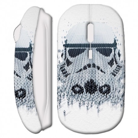 Souris sans fil Starwars Dark Vador armée Blanc