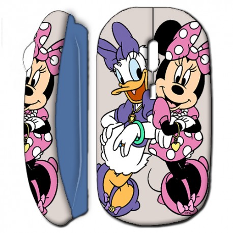 Souris sans fil Logo Rouge ACDC Bleu