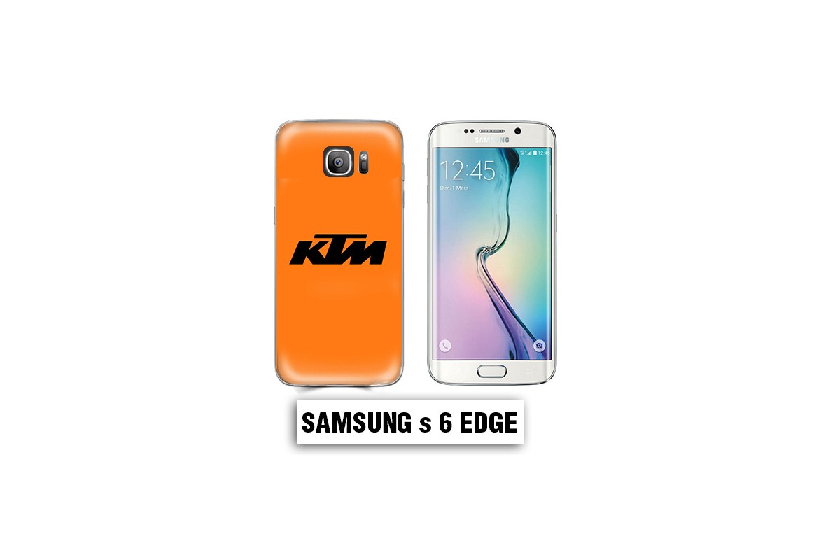 Coque Samsung S6 Edge moto cross KTM
