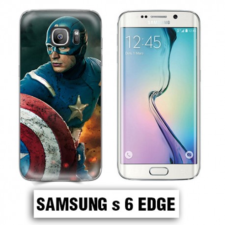 Coque Samsung S6 Edge Captain Super America Comics
