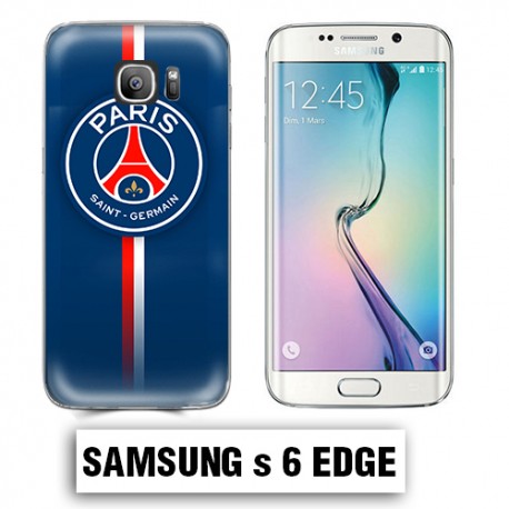 Coque Samsung S6 Edge logo Foot PSG