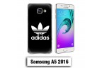  Coque Samsung A5 2016 Paris Logo Adidas Noire