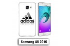 Coque Samsung A5 2016 Logo Adidas Blanc