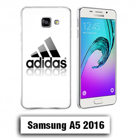 Coque Samsung A5 2016 Logo Adidas Blanc