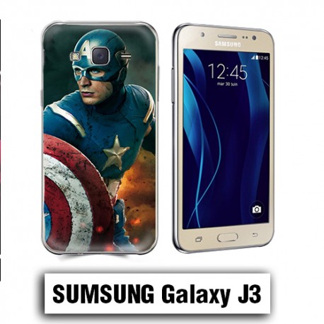 Coque Samsung J3 Capitaine America avengers