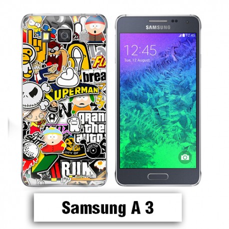 Coque Samsung A3 Superman Cartoon South Park Simsons
