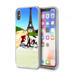 Coque iPhone XS MAX personnalisée avec côtés rigides unis