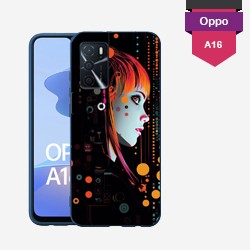Personalized Oppo A16 case with hard sides