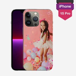 Personalized iPhone 15 Pro case with silicone sides