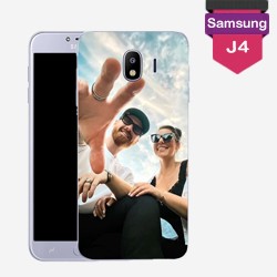 Personalized Samsung Galaxy J4 case with hard sides