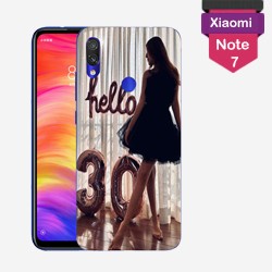 Personalized Xiaomi Redmi Note 7 case with hard sides