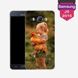 Personalized Galaxy J5 2016 case with plain lakokine hard sides
