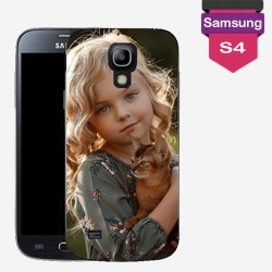 Personalized Galaxy S4 case with plain hard sides