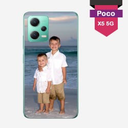 Coque Xiaomi Poco x5 5g personnalisée avec côtés silicone