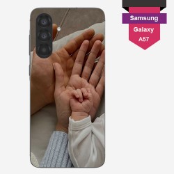 Personalized Samsung Galaxy A57 case with hard sides
